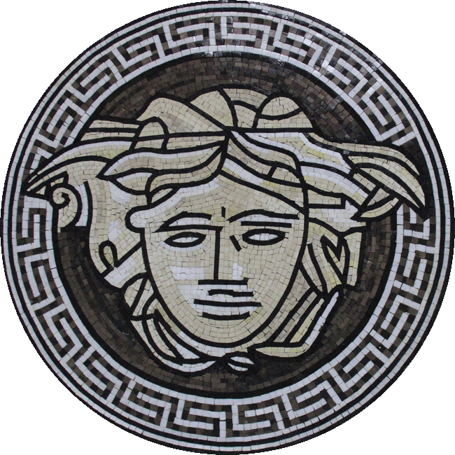 MD1941 Versace Medallion Mosaic | Mosaic Marble