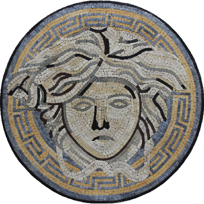 MD268 Versace stone art Mosaic | Mosaic Marble