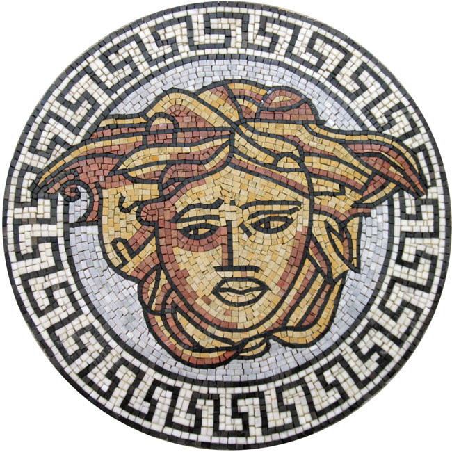MD517 Versace design medallion Mosaic | Mosaic Marble