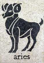 Aries Zodiac Mosaic