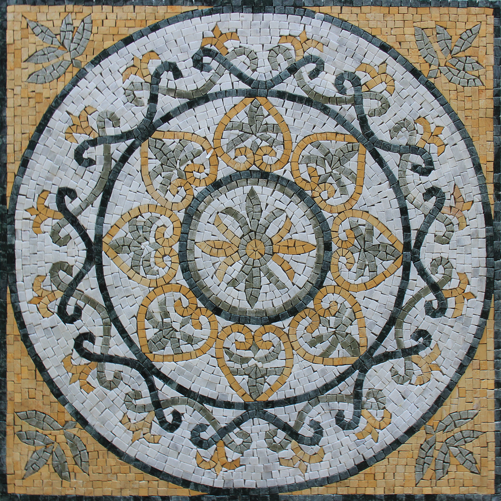 Outdoor Square Floor Tile Mosaic | Mosaic Marble