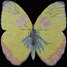 AN1015 Beautiful Yellow Butterfly Mosaic