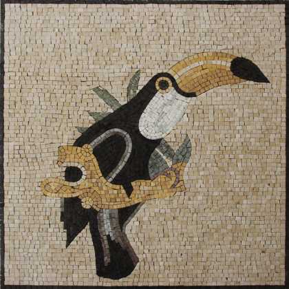 AN1059 Toucan Tropical Colorful Bird Handmade  Mosaic