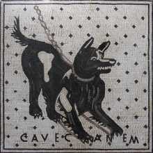 AN1088 Friendly Black Dog  Mosaic