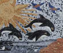 AN1103 Killer Whales  Mosaic