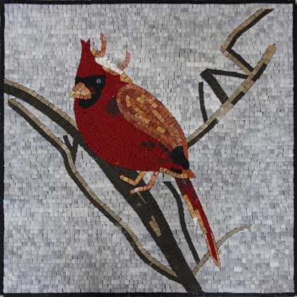 AN1137 Red Cardinal Mosaic