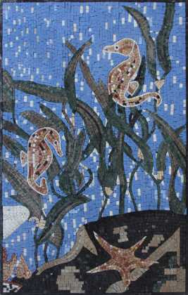 AN1144 Seahorses Mosaic