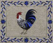 AN1241 Blue Crazy Funky Rooster