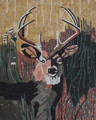AN137 Deer head Mosaic
