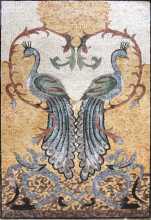 AN159 Pastel peacock art Mosaic