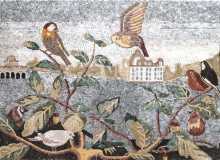 Mosaic Landscape with Birds