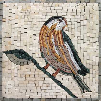 Small Bird Mosaic Insert