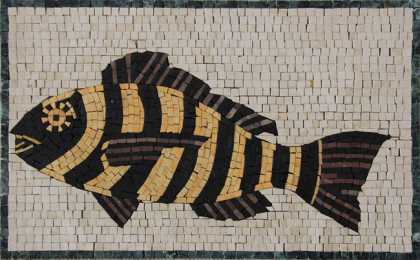 Sheepshead Fish Mosaic Wall Decor
