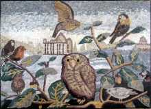 Birds and Owl Mosaic Home Decor