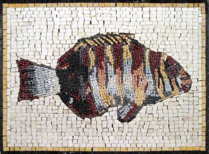 Fish Mosaic Wall Decoration