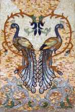 AN224 Pastel peacock art Mosaic