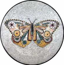 AN23 Multi design colorful butterly mosaic