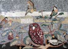 Owl Mosaic Room Decor