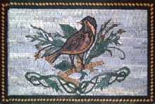 Framed Bird Mosaic Art