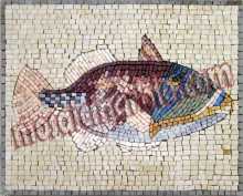 AN408 Beautifully colored fish mosaic
