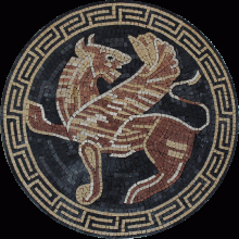 AN409 Western European Griffin Mosaic