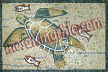 AN559 Sea turtle and fish Mosaic