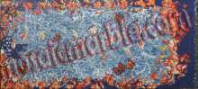AN573 Beautiful red & blue mixed animal scene