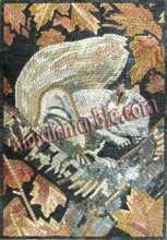 AN583 Squirrel on tree branch Mosaic