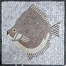 AN61 Big grey fish mosaic