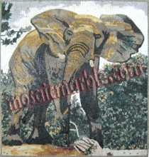 AN617 Elephant landscape mosaic