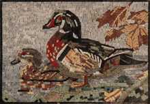 AN661 Mother and baby duck Mosaic