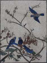 Birds on a Tree Branch Home Mosaic