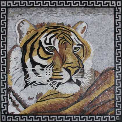 AN857 Tiger head frame Mosaic