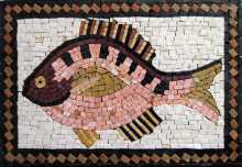 AN92 Beautiful tricolor fish Mosaic