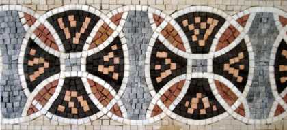 BD106 Overlapping circles design border Mosaic