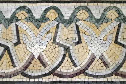 BD18 geometric art design border Mosaic