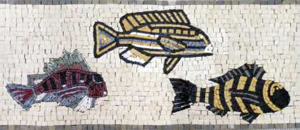 BD276 Fish parade border Mosaic