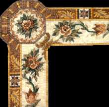 BD290 elegant and bright floral design Mosaic