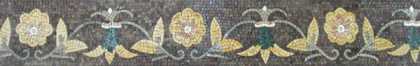 BD325 Floral decorative border Mosaic