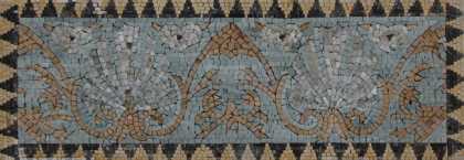 Leaf Wide Scallop Skirting Border Mosaic