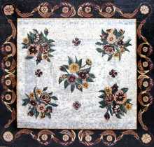 CR107 Elegant floral carpet Mosaic