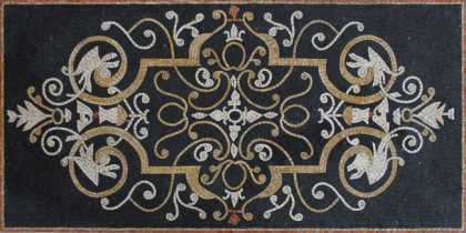 CR1198 Floral Geometry Mosaic