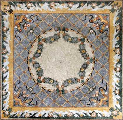 CR120 Multi design floral carpet Mosaic