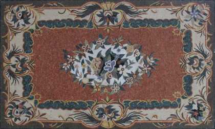 CR1230 Handmade Floral Artistic Floor Bouquet  Mosaic