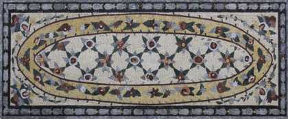 CR1255 Majestic Floor Floral Rug Carpet  Mosaic