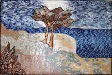 CR126 Two trees by the sea Mosaic