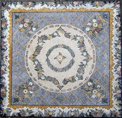 CR14 Multi design floral carpet Mosaic