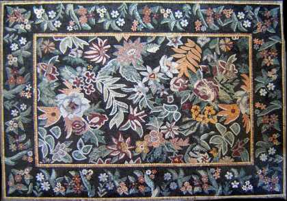 CR15 Rich and colorful floral carpet Mosaic