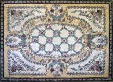 CR17 Colorful floral art carpet Mosaic