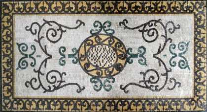 CR184 Artistic shapes  carpet Mosaic